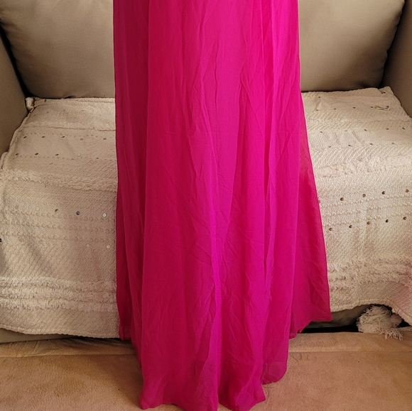 Jump apparel prom fuchsia gown size 7/8 juniors - Picture 4 of 10